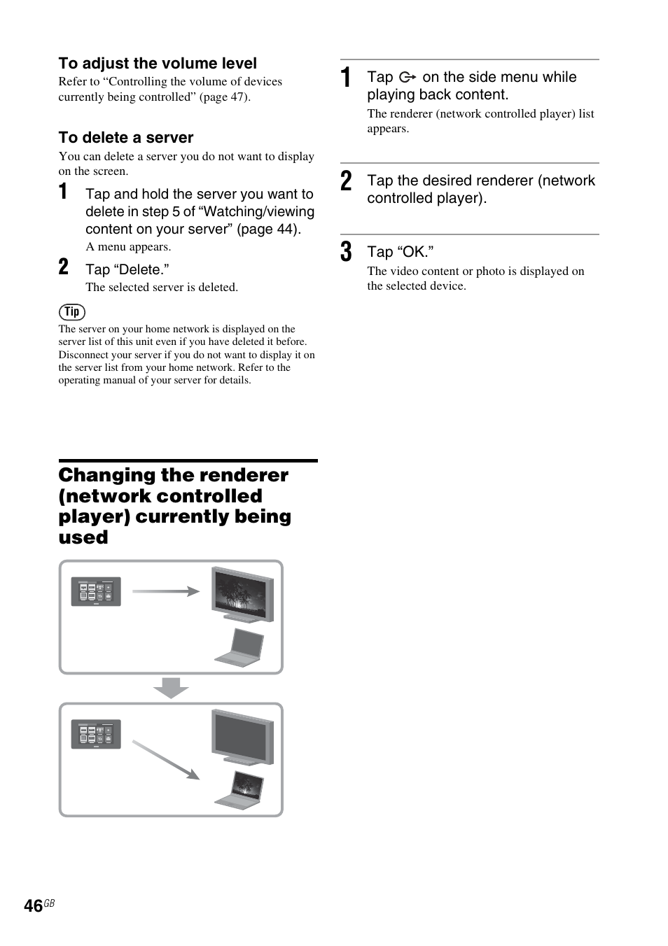 Being used | Sony RM-NU1 User Manual | Page 46 / 98