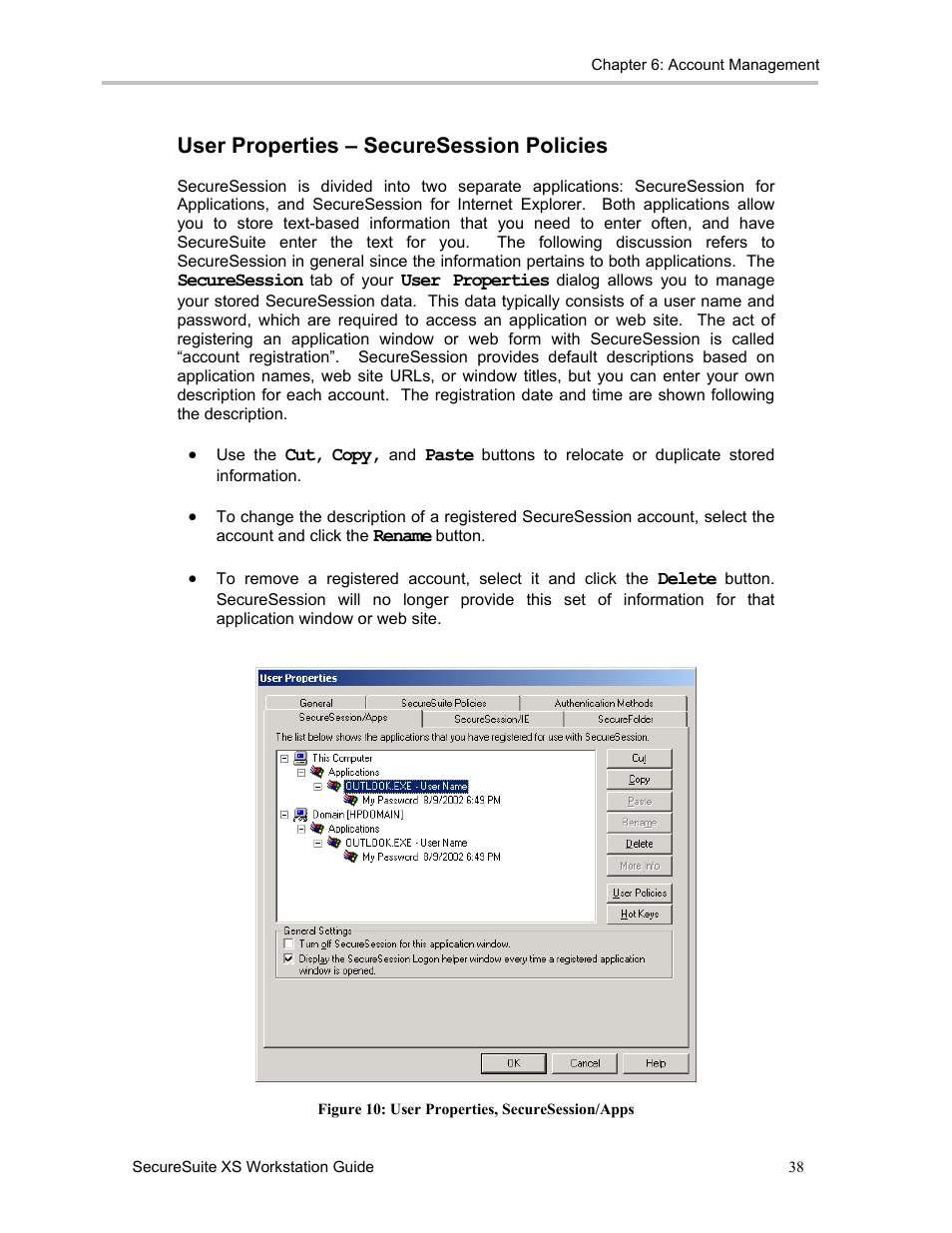 User properties – securesession policies | Sony FIU-900 User Manual | Page 37 / 118
