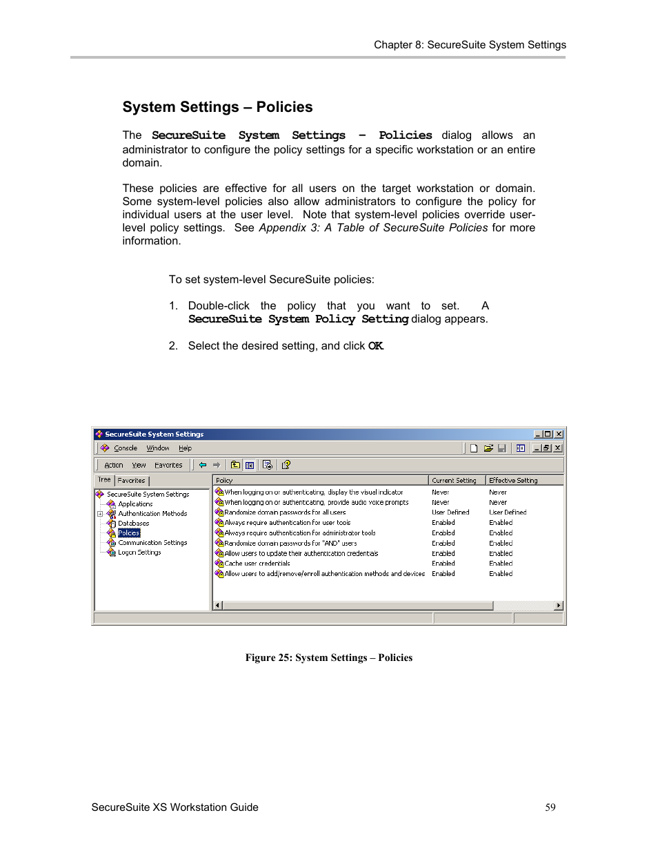 System settings – policies | Sony FIU-900 User Manual | Page 58 / 118