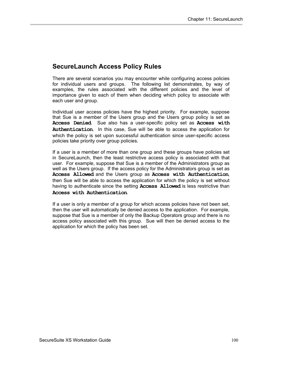 Securelaunch access policy rules | Sony FIU-900 User Manual | Page 99 / 118