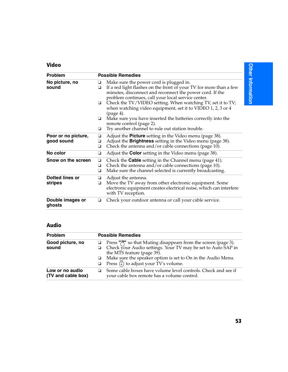 Sony KV-32FS320 User Manual | Page 60 / 70