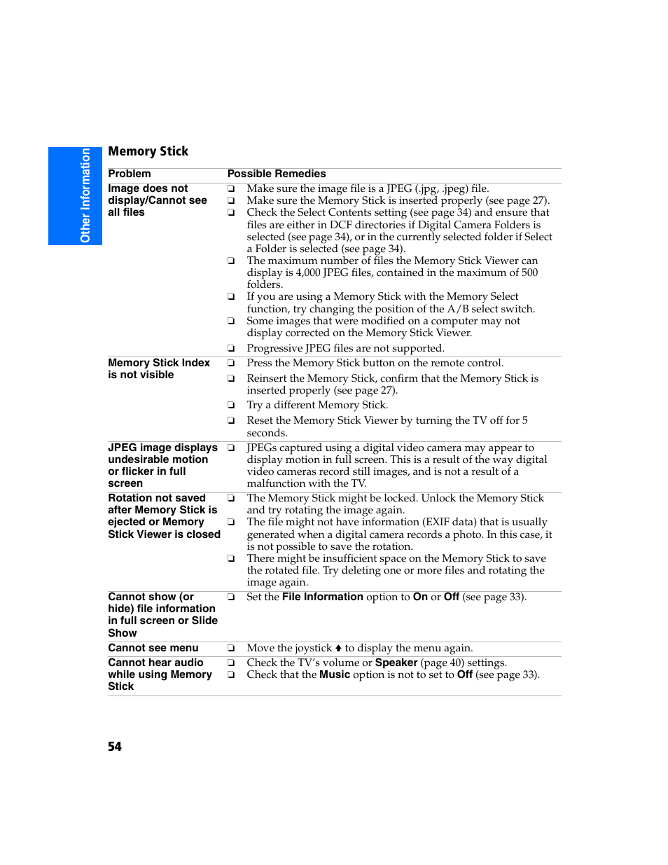Sony KV-32FS320 User Manual | Page 61 / 70
