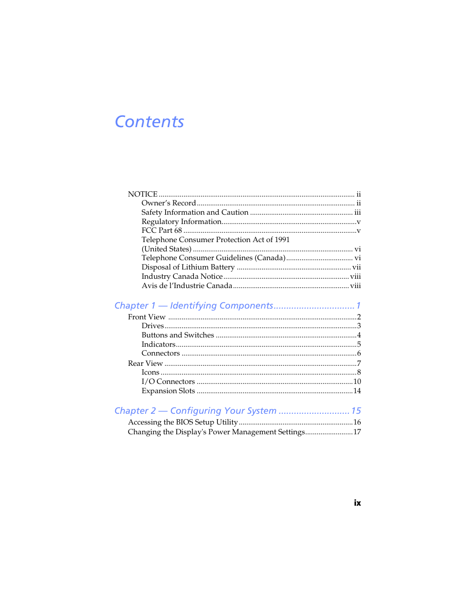 Sony PCV-RX640 User Manual | Page 9 / 92