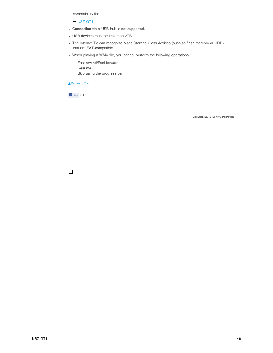 Sony NSZ-GT1 User Manual | Page 46 / 102