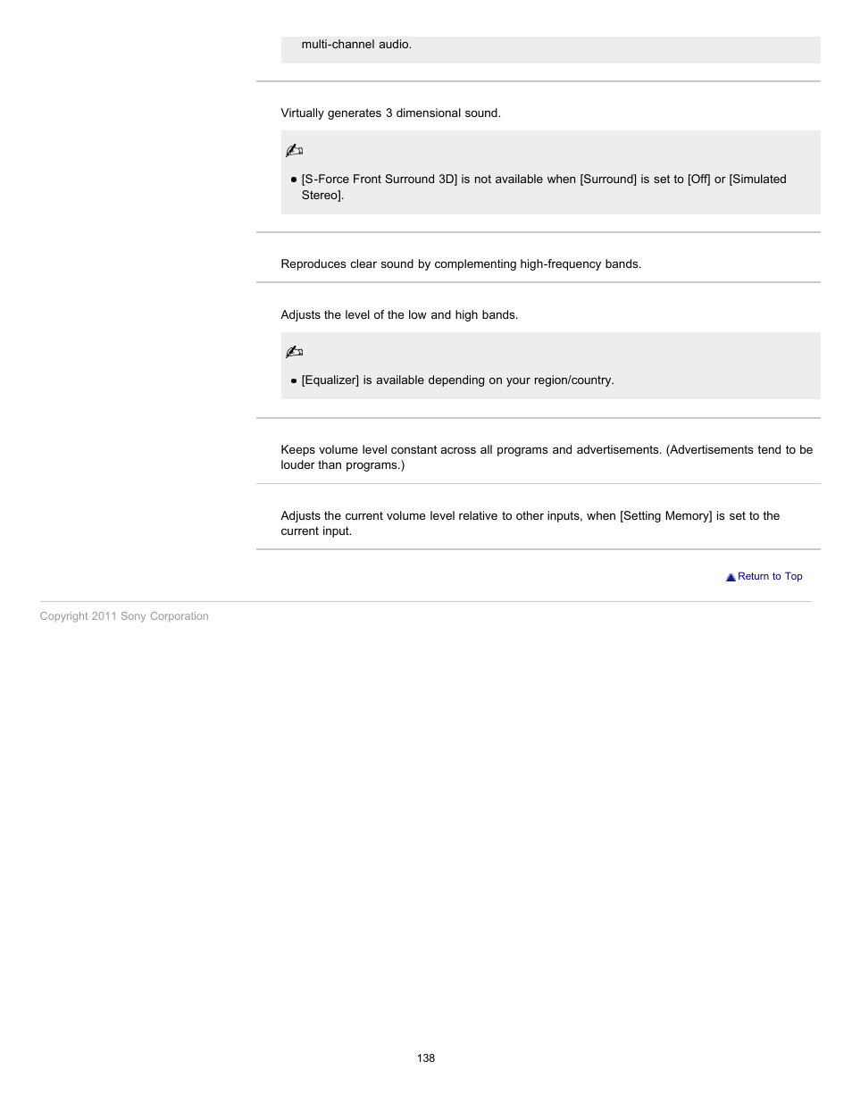 Sony KDL-46HX820 User Manual | Page 138 / 189