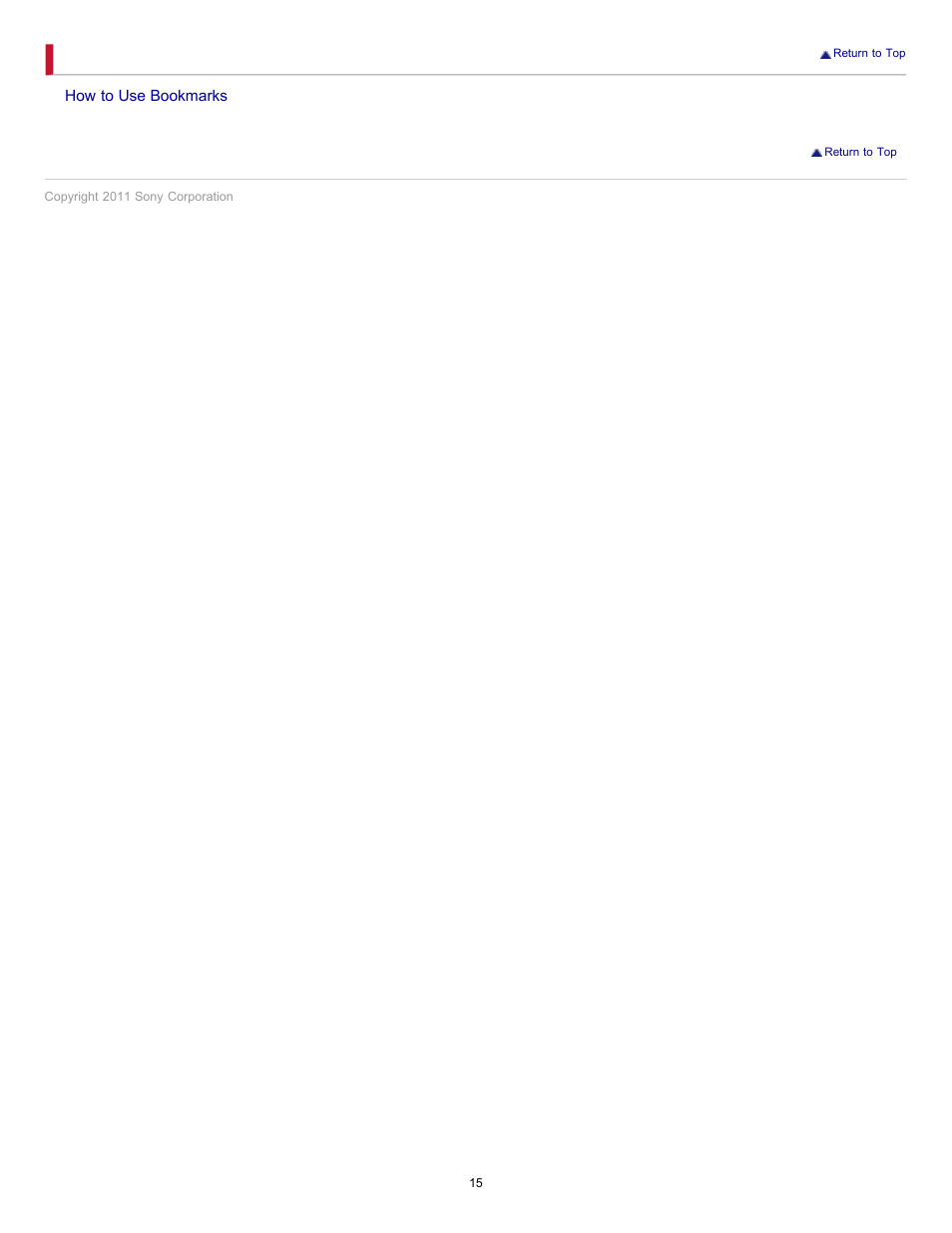 Bookmarks | Sony KDL-46HX820 User Manual | Page 15 / 189