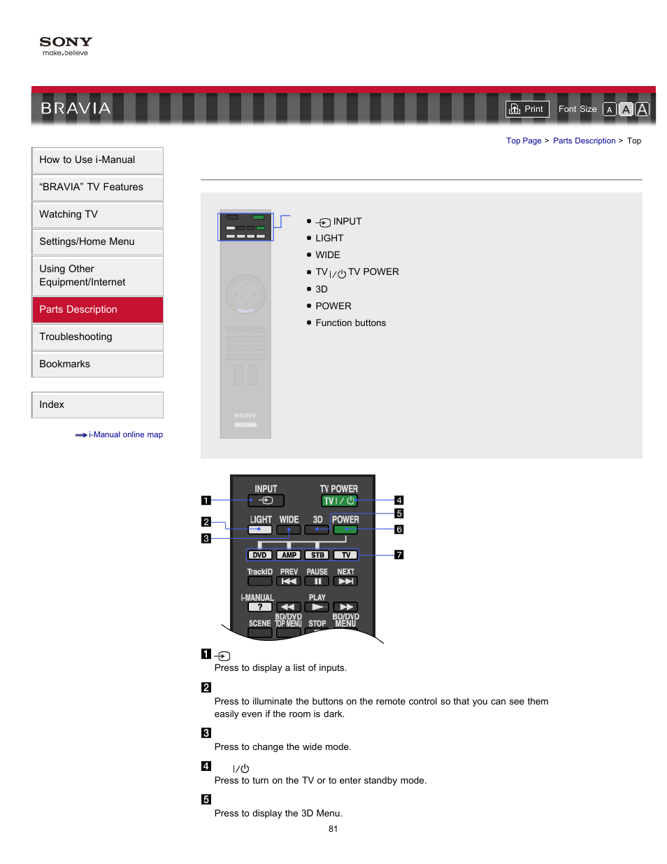 Sony KDL-46HX820 User Manual | Page 81 / 189
