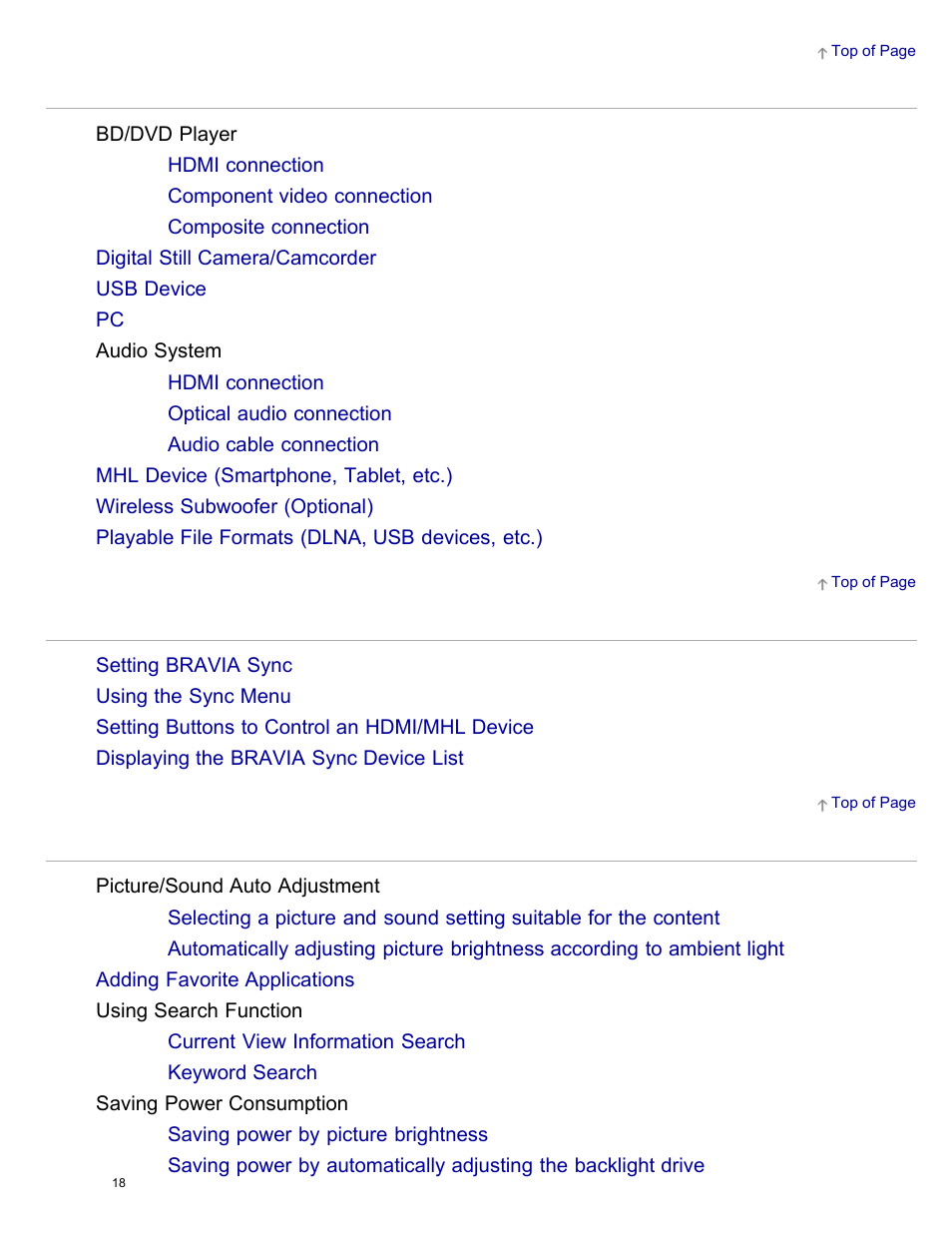 Sony KDL-55W950B User Manual | Page 24 / 245