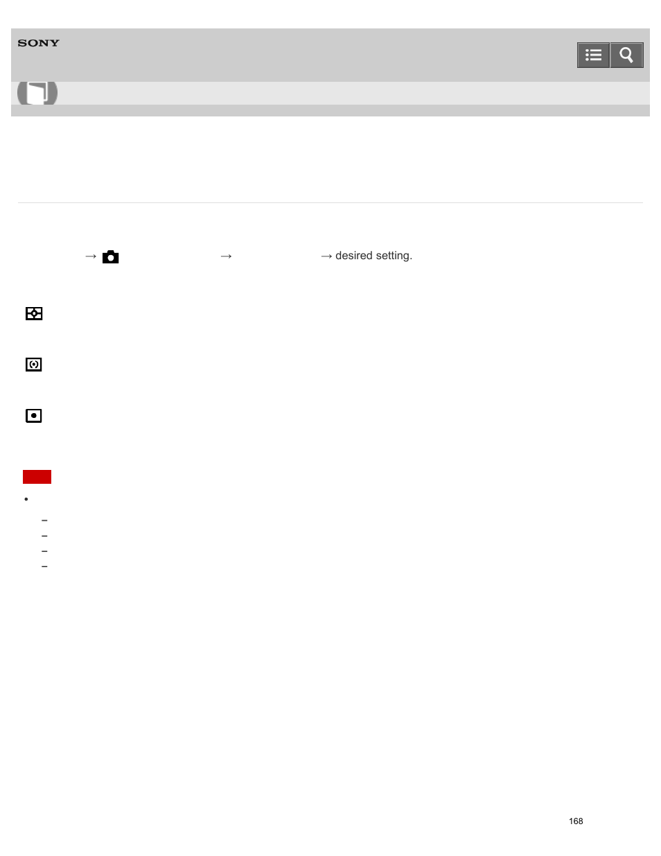 Metering mode, Help guide | Sony ILCE-5000 User Manual | Page 168 / 406