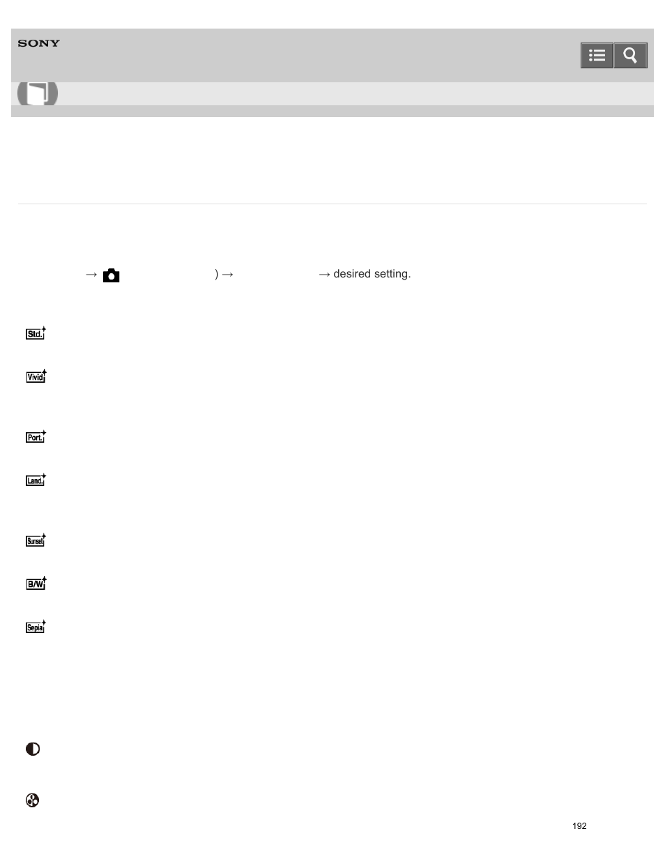 Creative style, Help guide | Sony ILCE-5000 User Manual | Page 192 / 406
