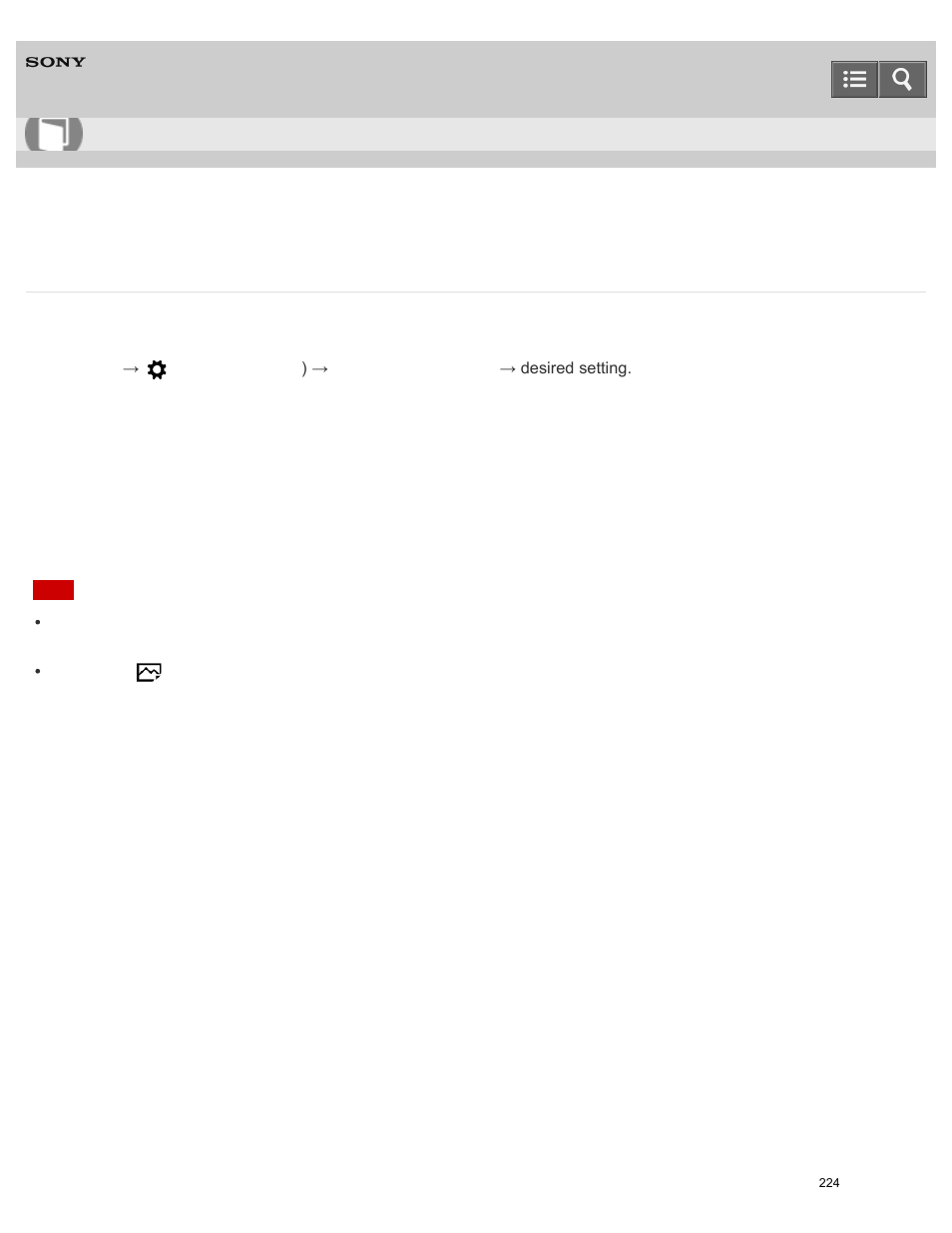S. auto img. extract, Help guide | Sony ILCE-5000 User Manual | Page 224 / 406