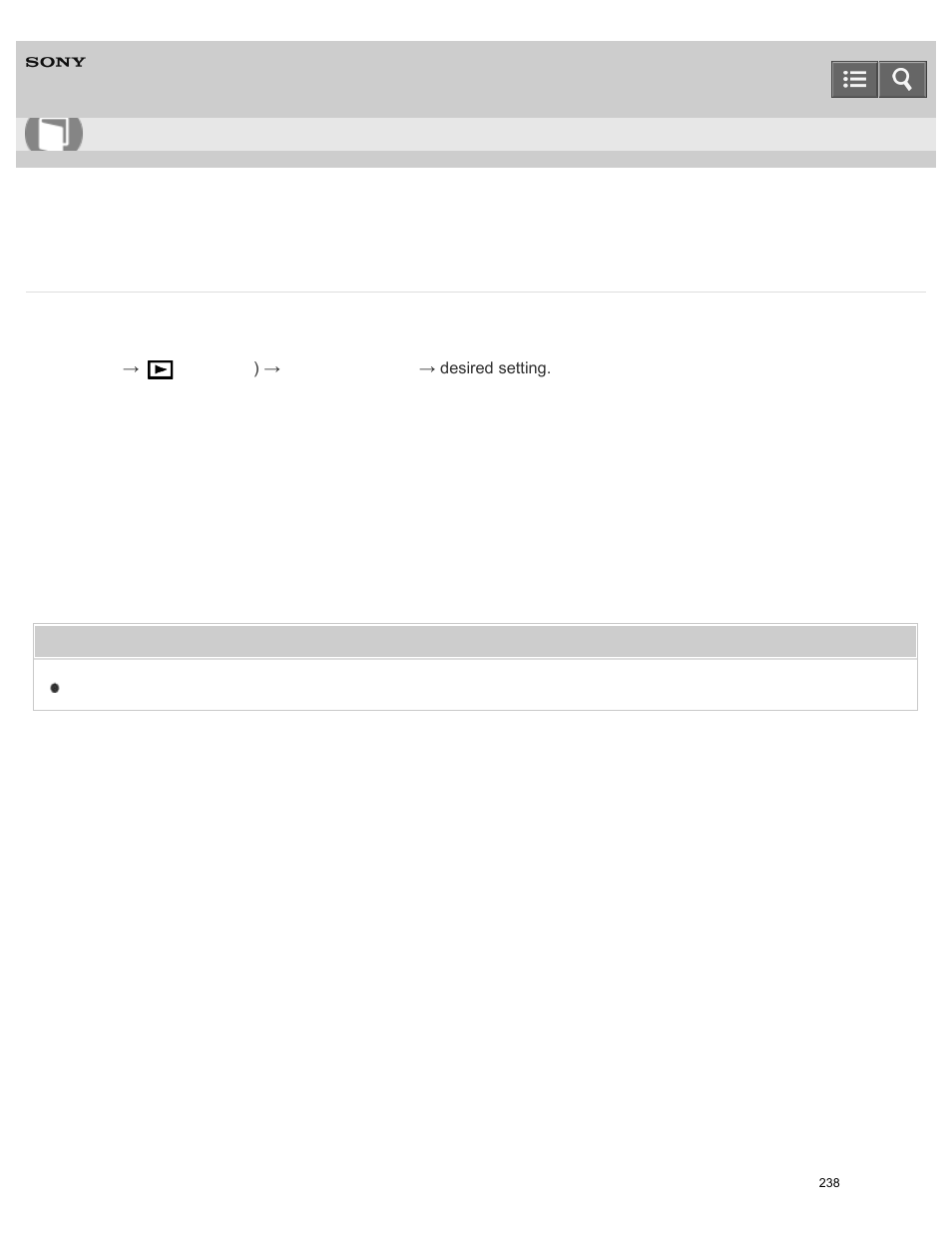Display rotation, Help guide | Sony ILCE-5000 User Manual | Page 238 / 406