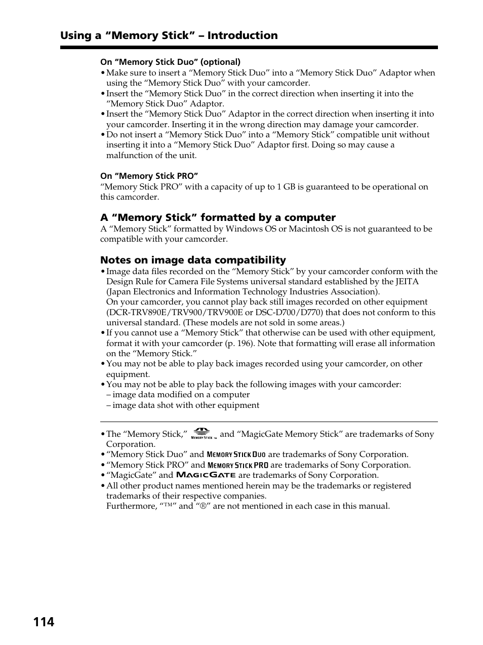 Sony DCR-PC105 User Manual | Page 114 / 240