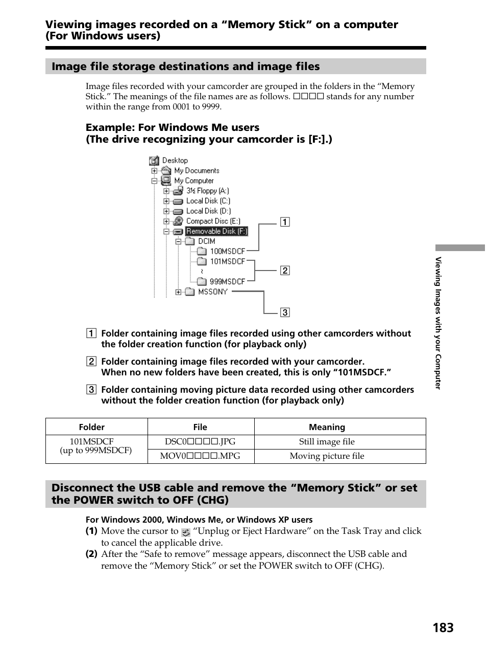 Sony DCR-PC105 User Manual | Page 183 / 240