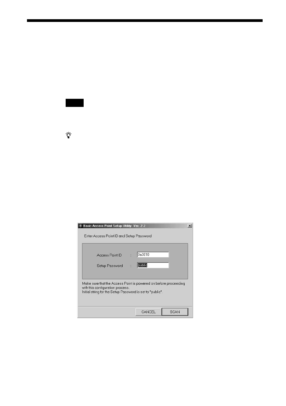 Setting up the access point | Sony PCWA-C100 User Manual | Page 24 / 48
