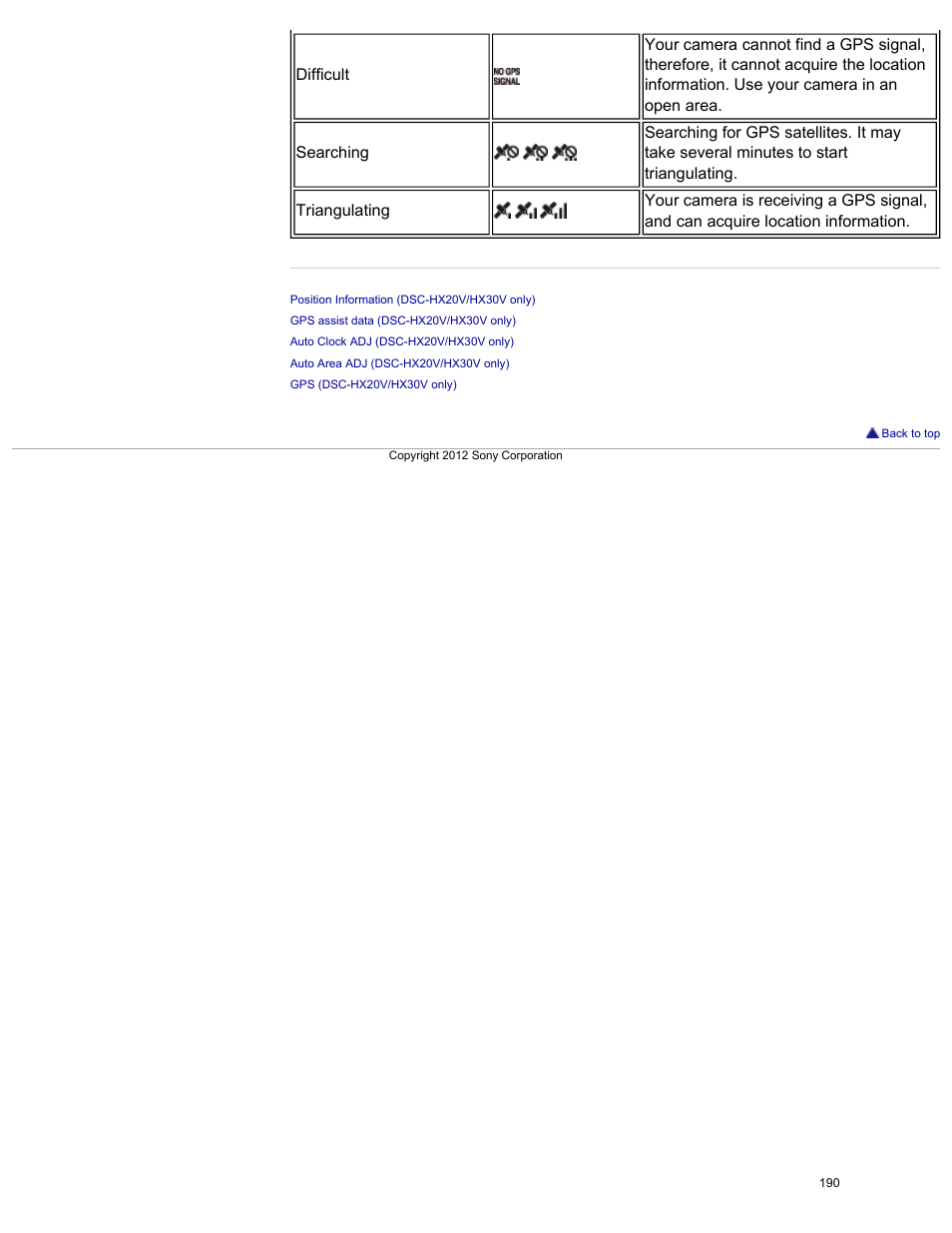Sony DSC-HX30V User Manual | Page 199 / 276