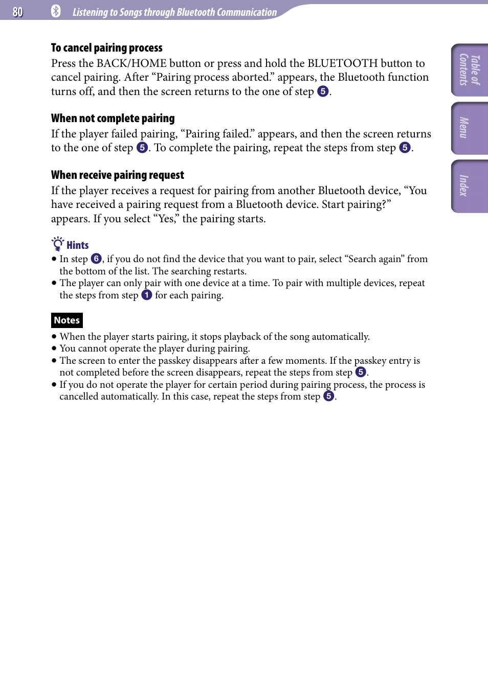Sony NWZ-A829 User Manual | Page 80 / 161