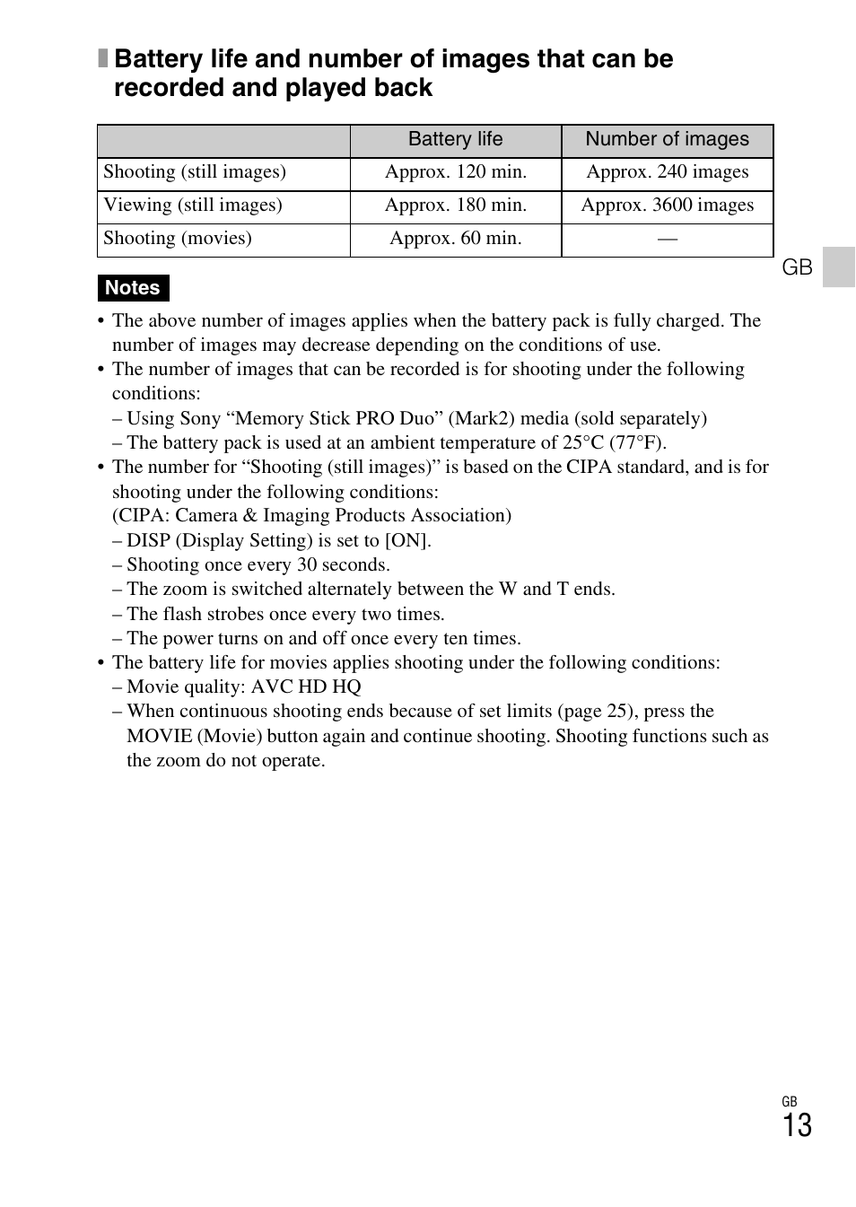 Sony DSC-WX50 User Manual | Page 13 / 64
