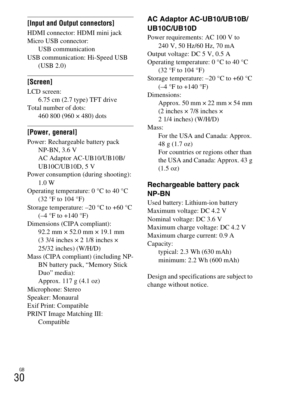 Sony DSC-WX50 User Manual | Page 30 / 64
