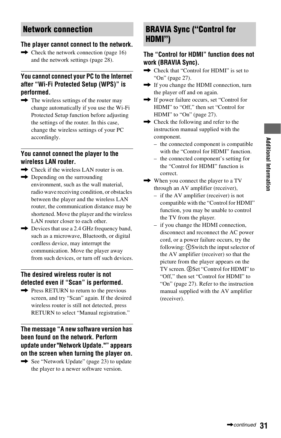 Sony BDP-S1700ES User Manual | Page 31 / 39