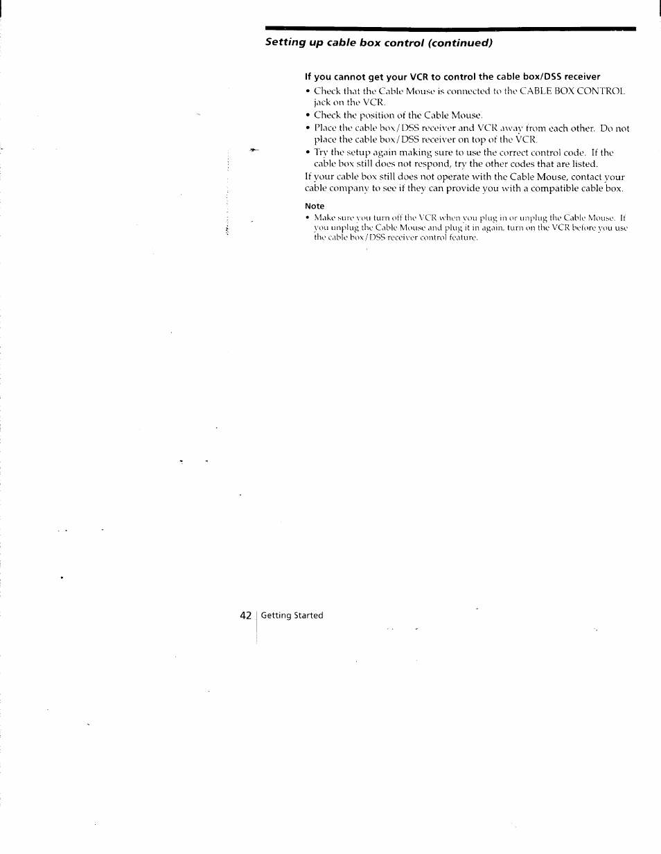 Note | Sony SLV-788HF User Manual | Page 42 / 88
