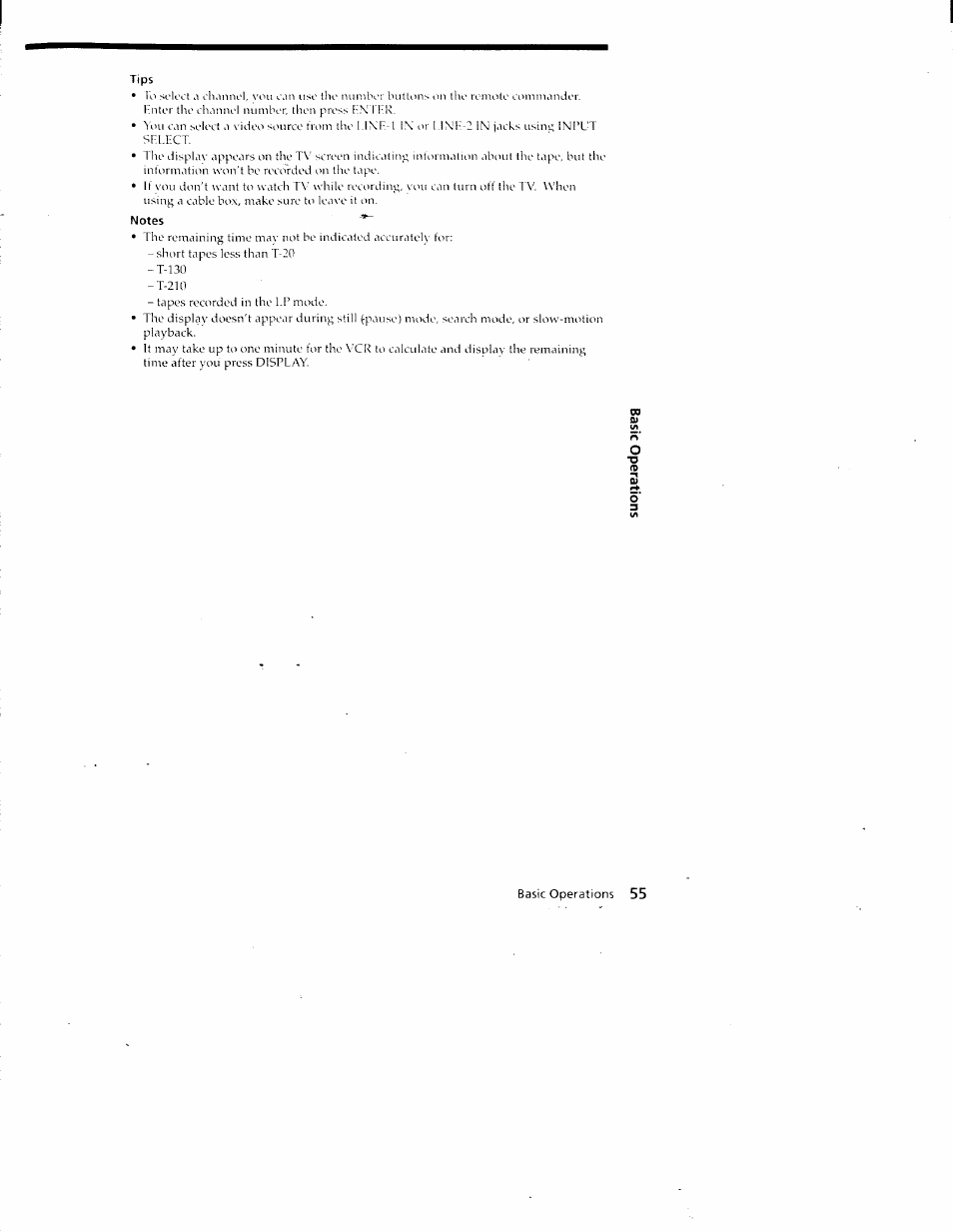 Tips, Notes | Sony SLV-788HF User Manual | Page 55 / 88