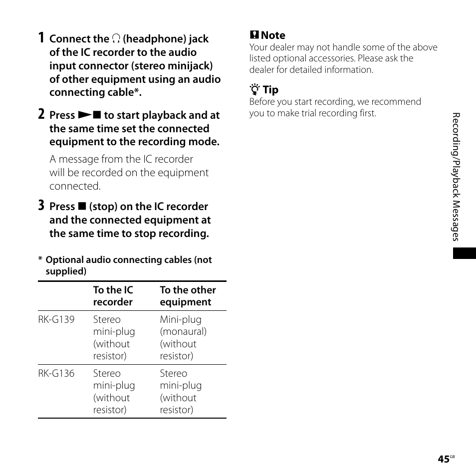 Sony ICD-UX71F User Manual | Page 45 / 112