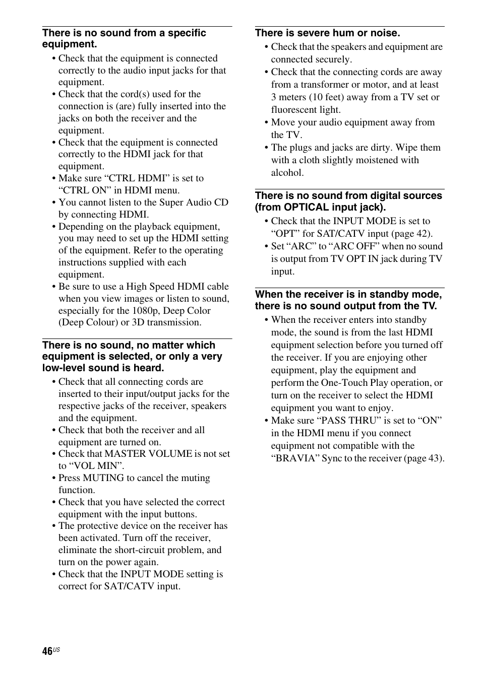 Sony HT-SS380 User Manual | Page 46 / 108
