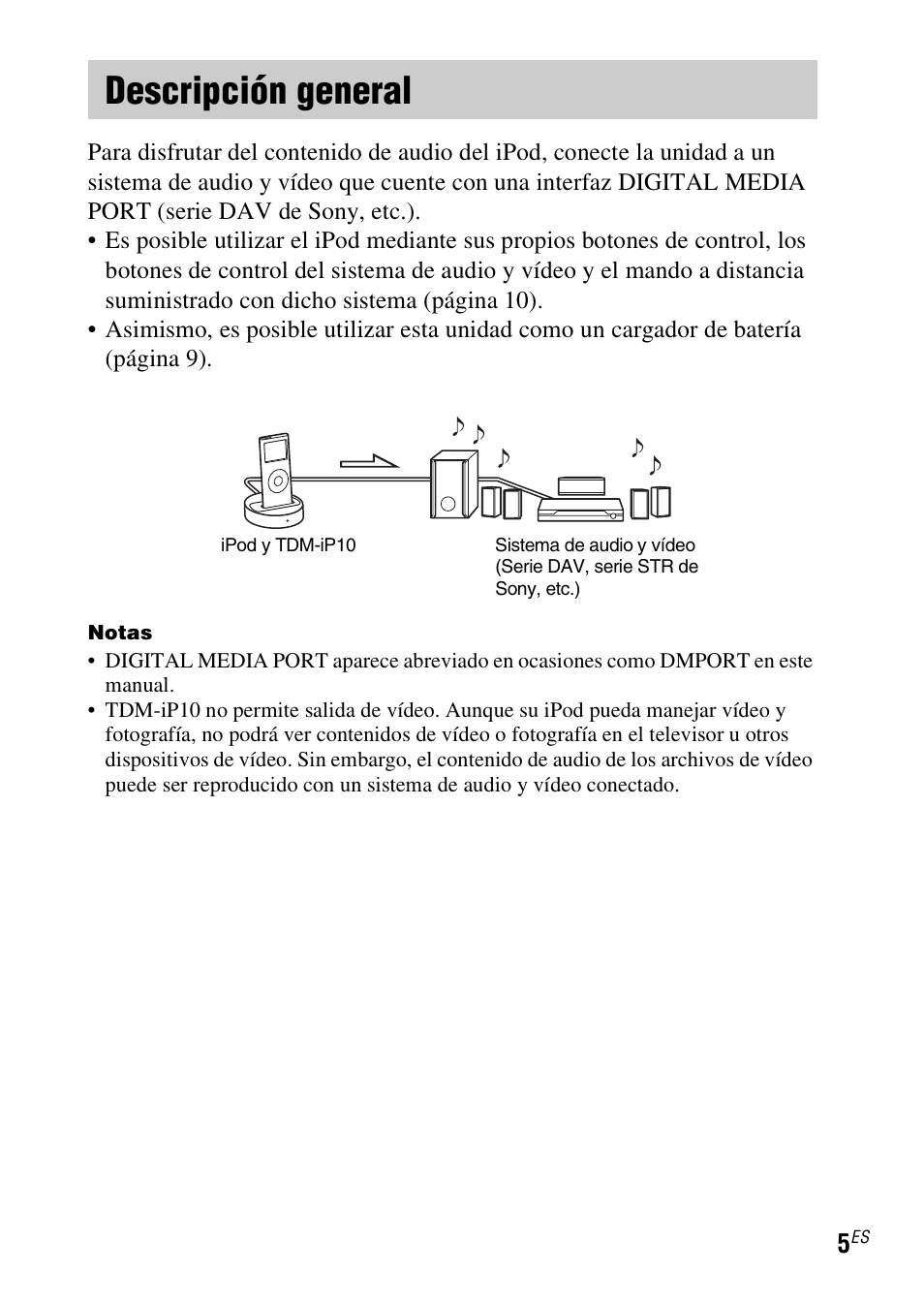 Descripción general | Sony DAV-HDX279W User Manual | Page 29 / 40