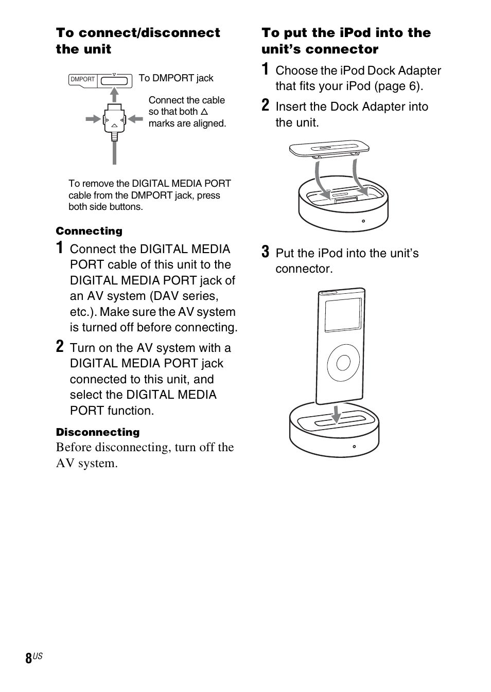 Sony DAV-HDX279W User Manual | Page 8 / 40
