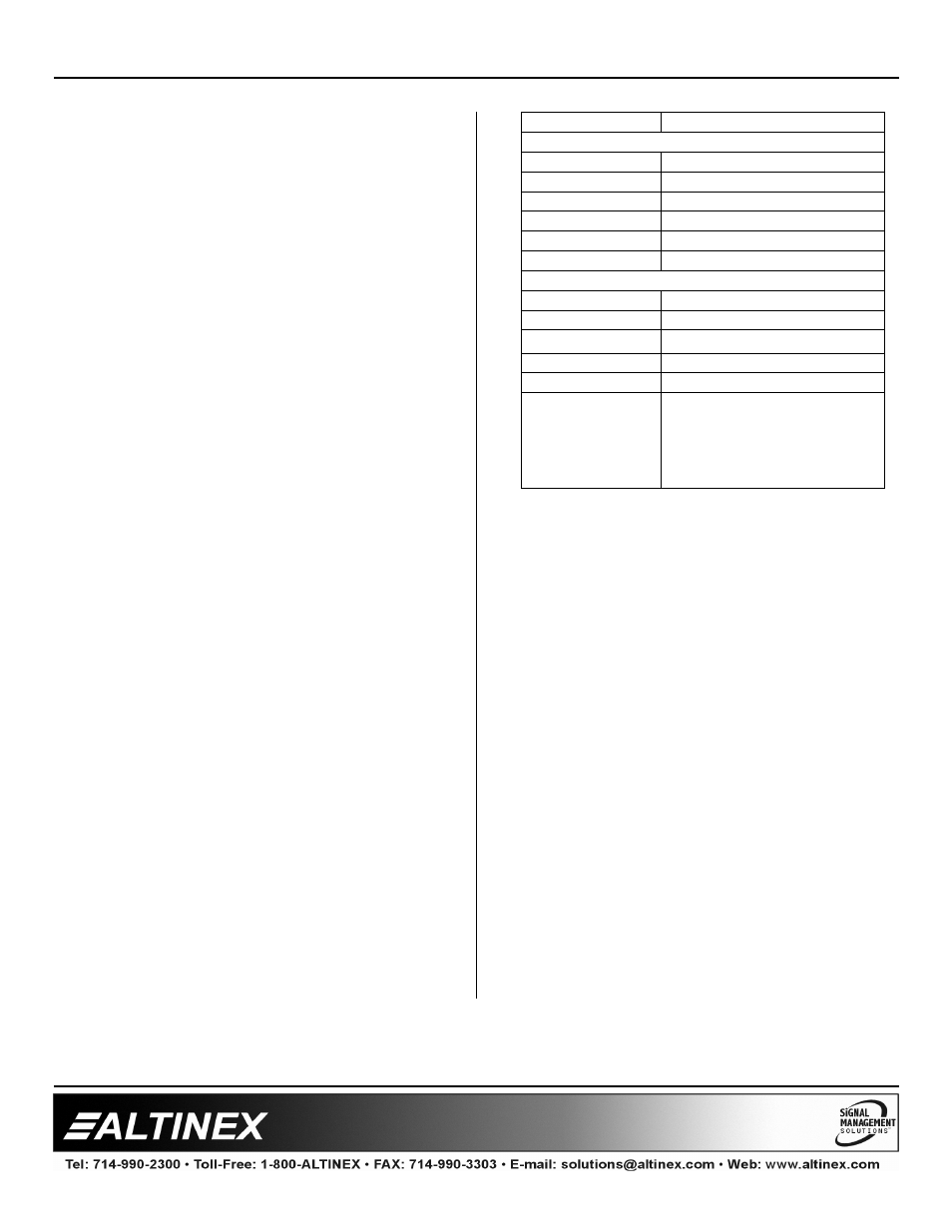 Multi-tasker | Altinex MULTI-TASKER MT109-102 User Manual | Page 21 / 26