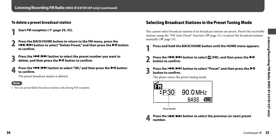 Sony NWZ-B133FBLU User Manual | Page 18 / 38