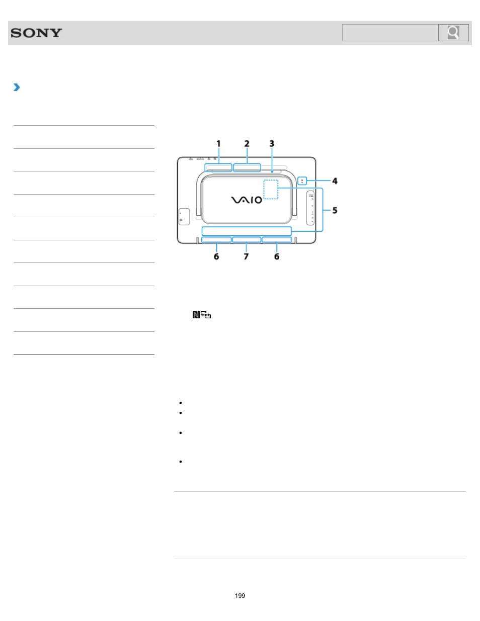 Parts and controls on the back, How to use, Search | Sony SVJ2021BPXW User Manual | Page 199 / 398