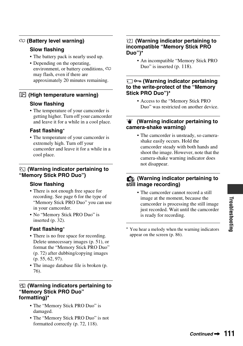 Sony DCR-DVD710 User Manual | Page 111 / 159