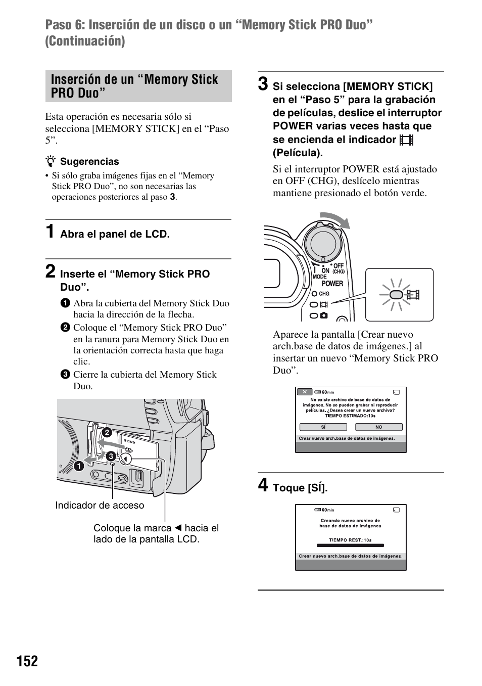 Sony DCR-DVD710 User Manual | Page 152 / 159