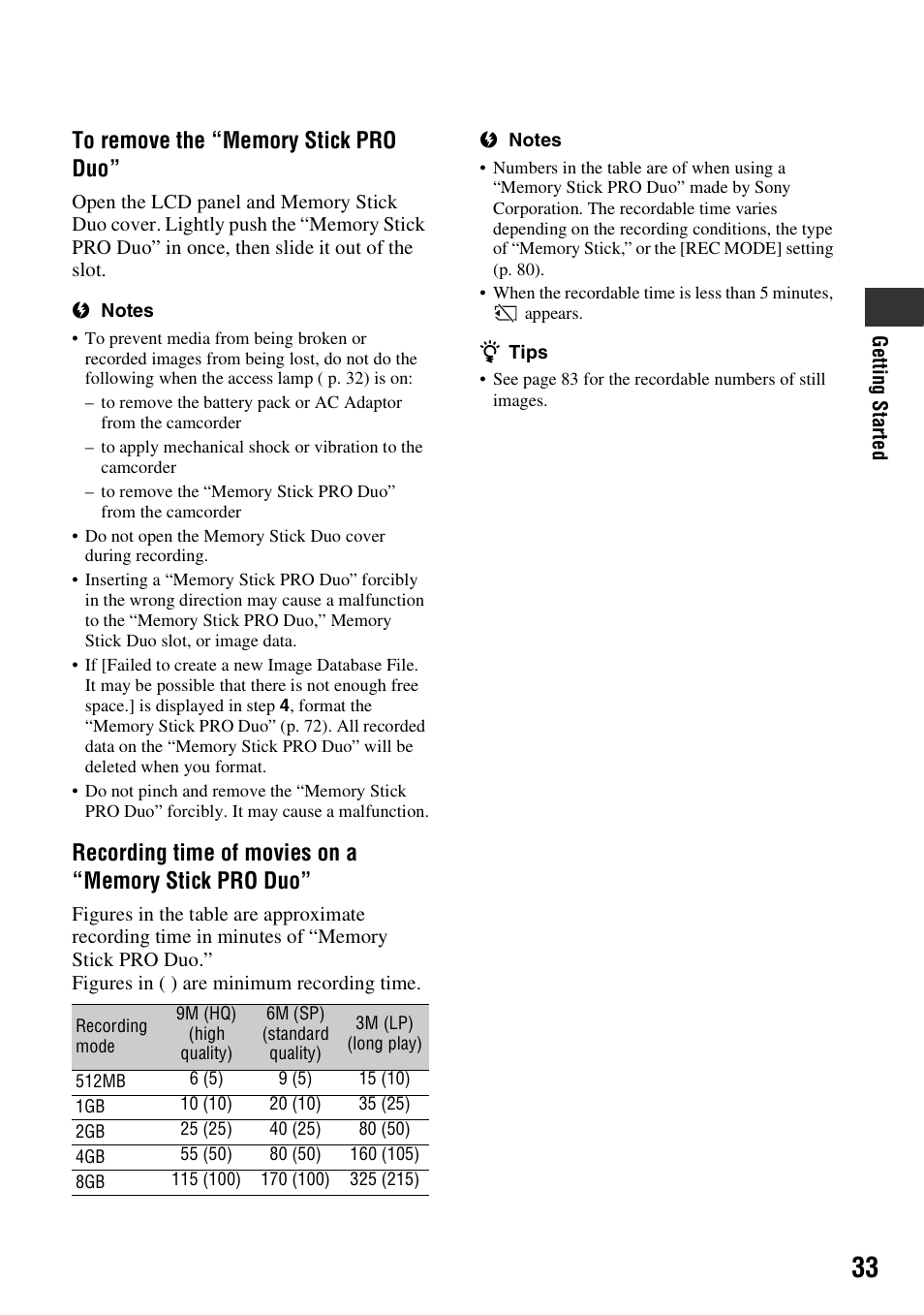 Sony DCR-DVD710 User Manual | Page 33 / 159