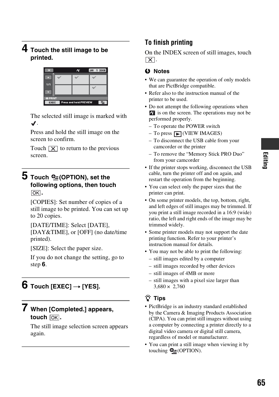 Sony DCR-DVD710 User Manual | Page 65 / 159