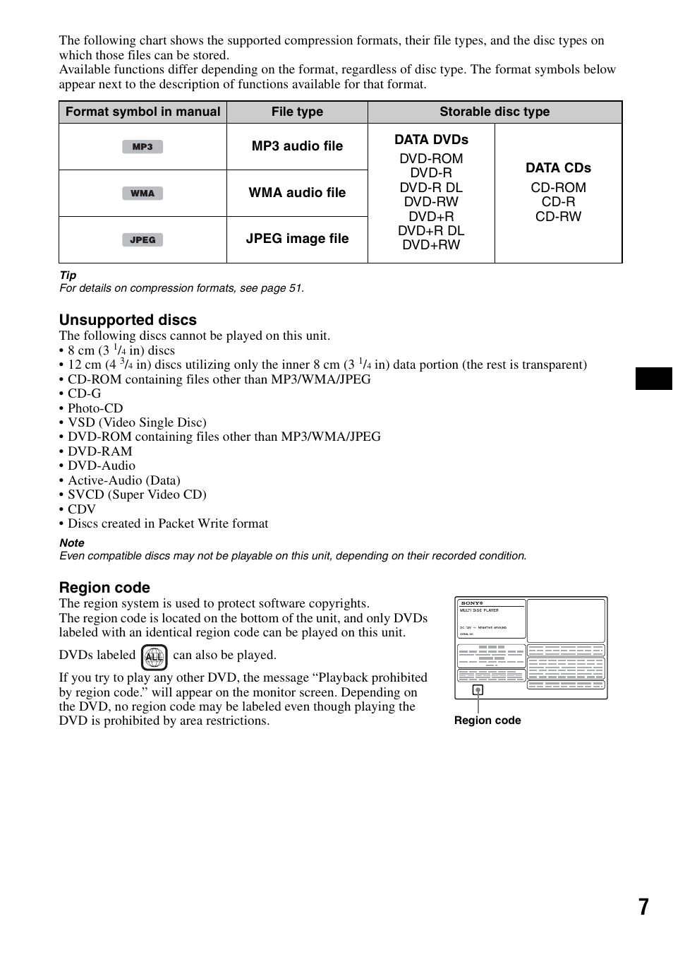 Sony MEX-DV2000 User Manual | Page 7 / 192