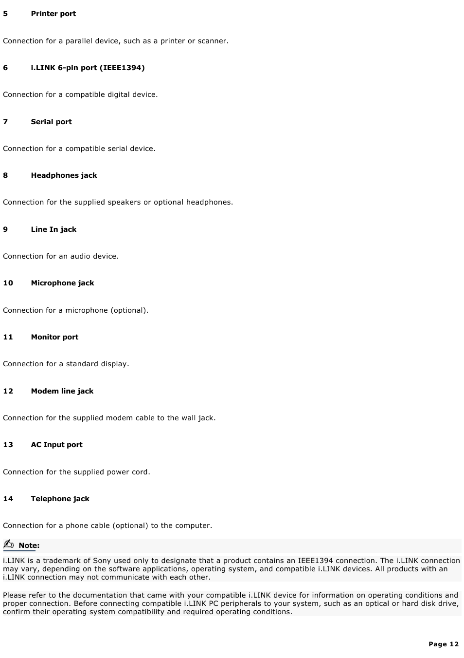 Sony PCV-RX650 User Manual | Page 12 / 88