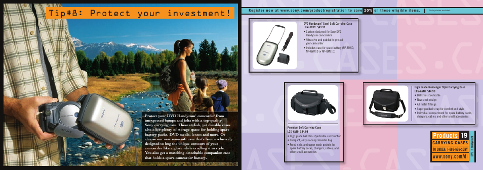 Tip#8: protect your investment | Sony DCR-DVD101 User Manual | Page 10 / 16
