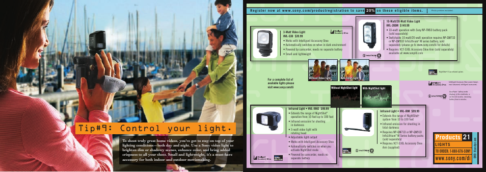 Lights.light | Sony DCR-DVD101 User Manual | Page 11 / 16