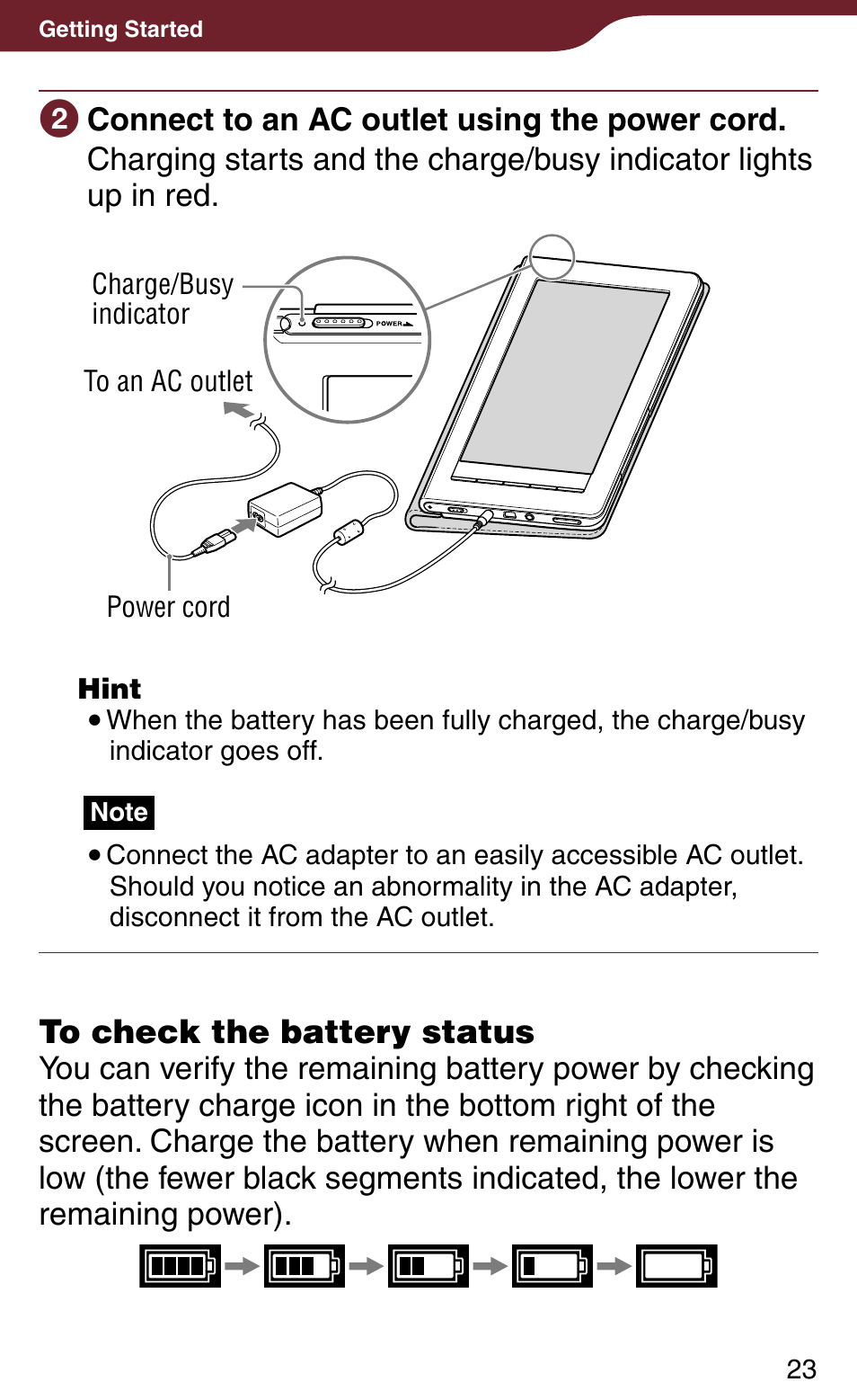 Sony PRS-900BC User Manual | Page 23 / 202