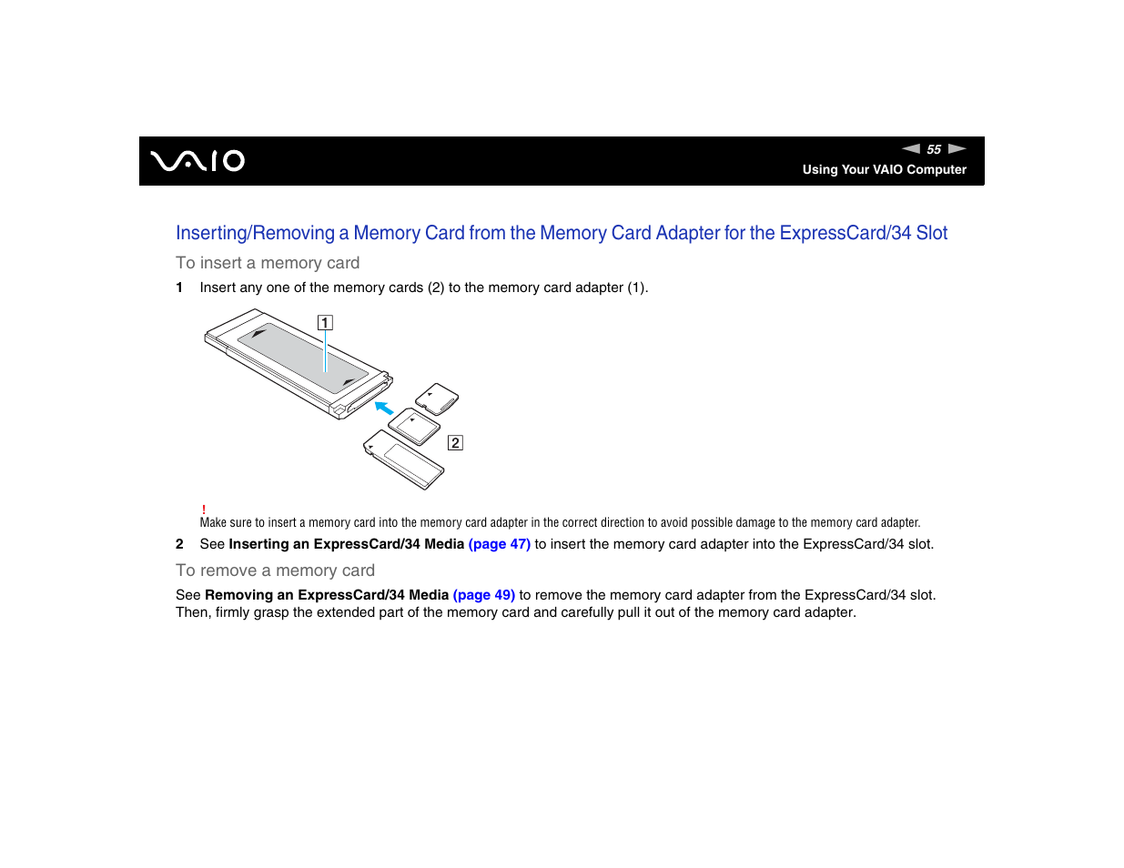Sony VGN-FE570G User Manual | Page 55 / 194