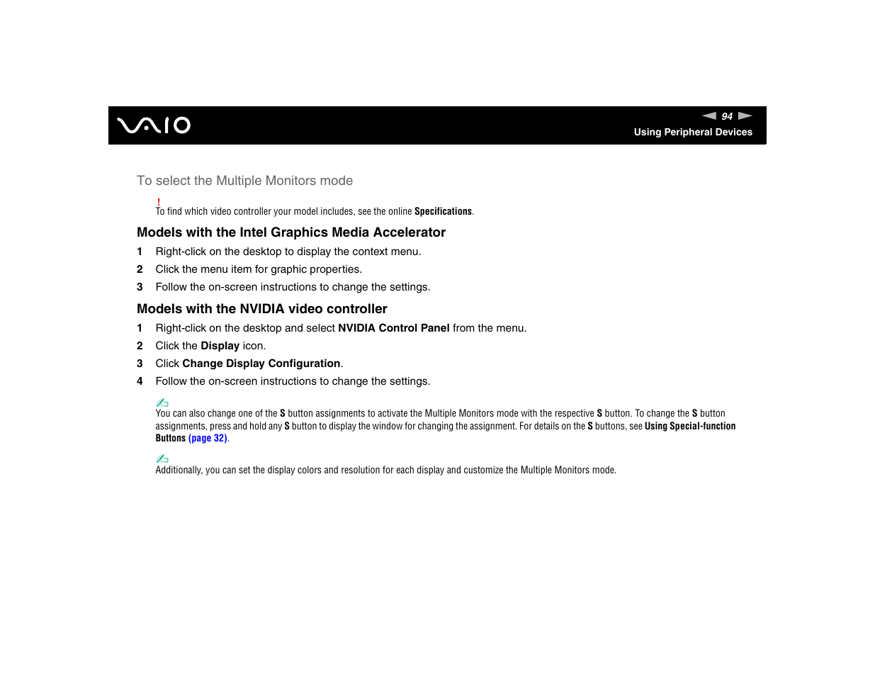 Sony VGN-FE570G User Manual | Page 94 / 194