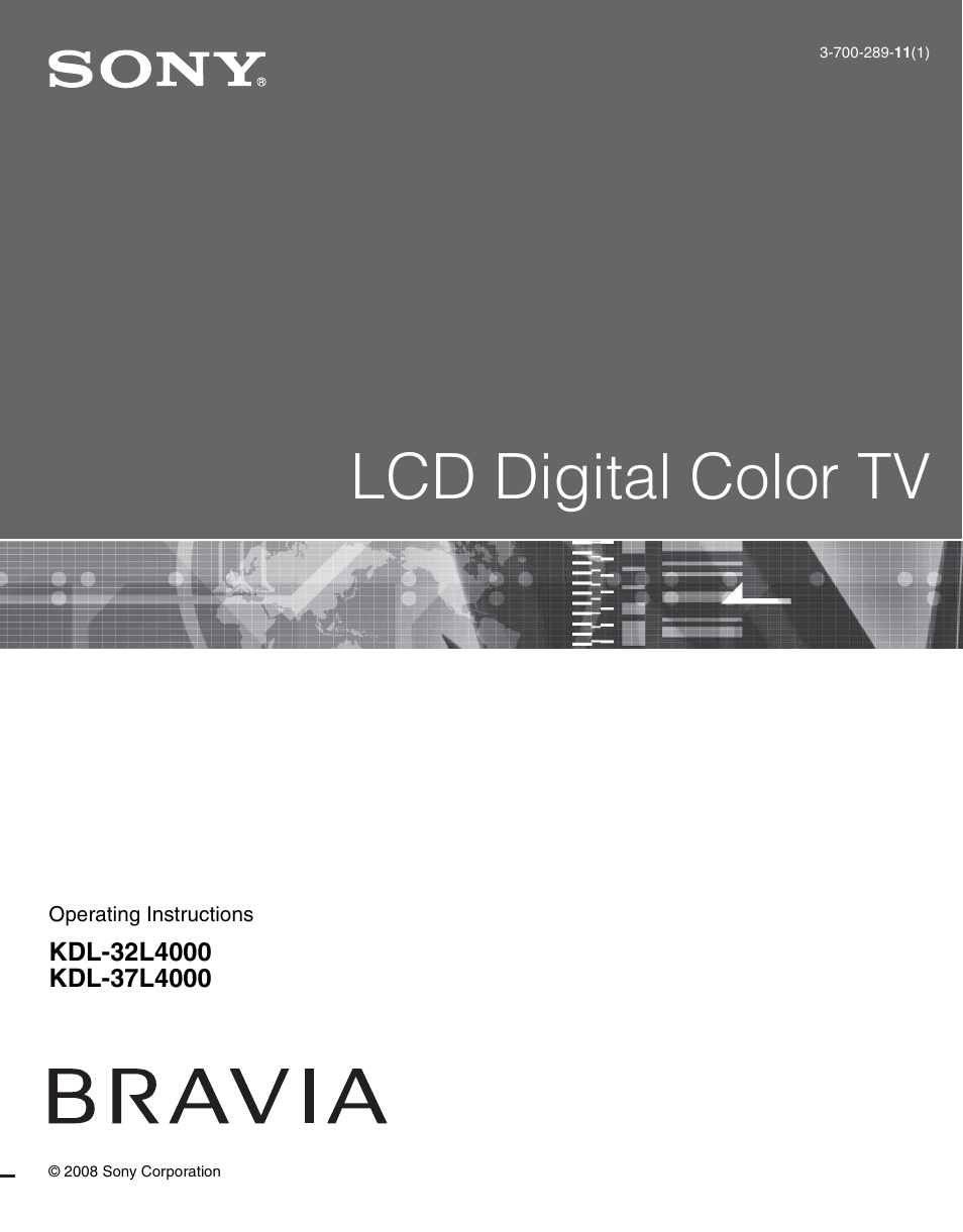 Sony KDL-37L4000 User Manual | 44 pages