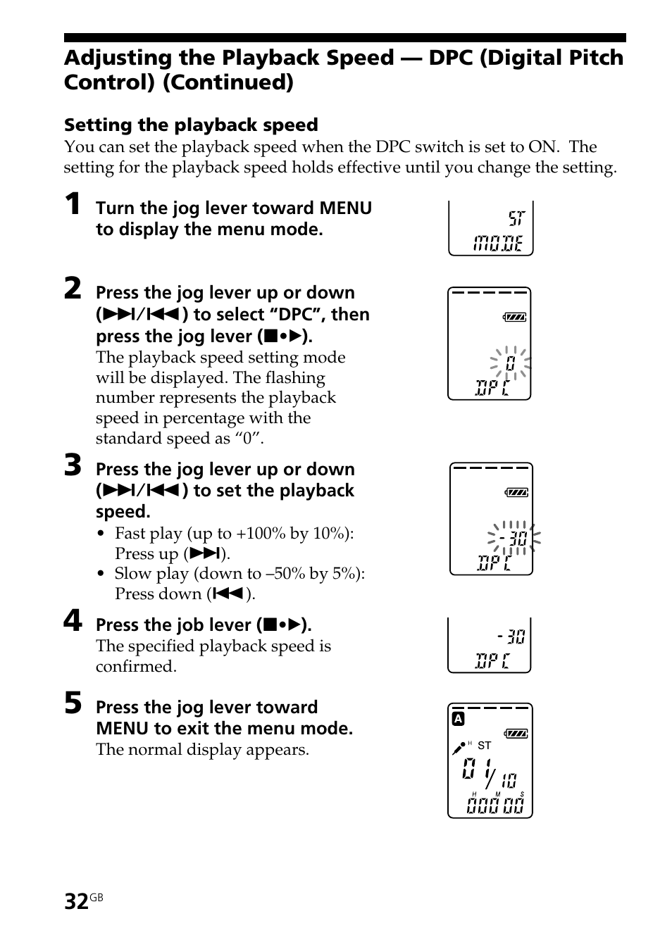 Sony ICD-ST25VTP User Manual | Page 32 / 72