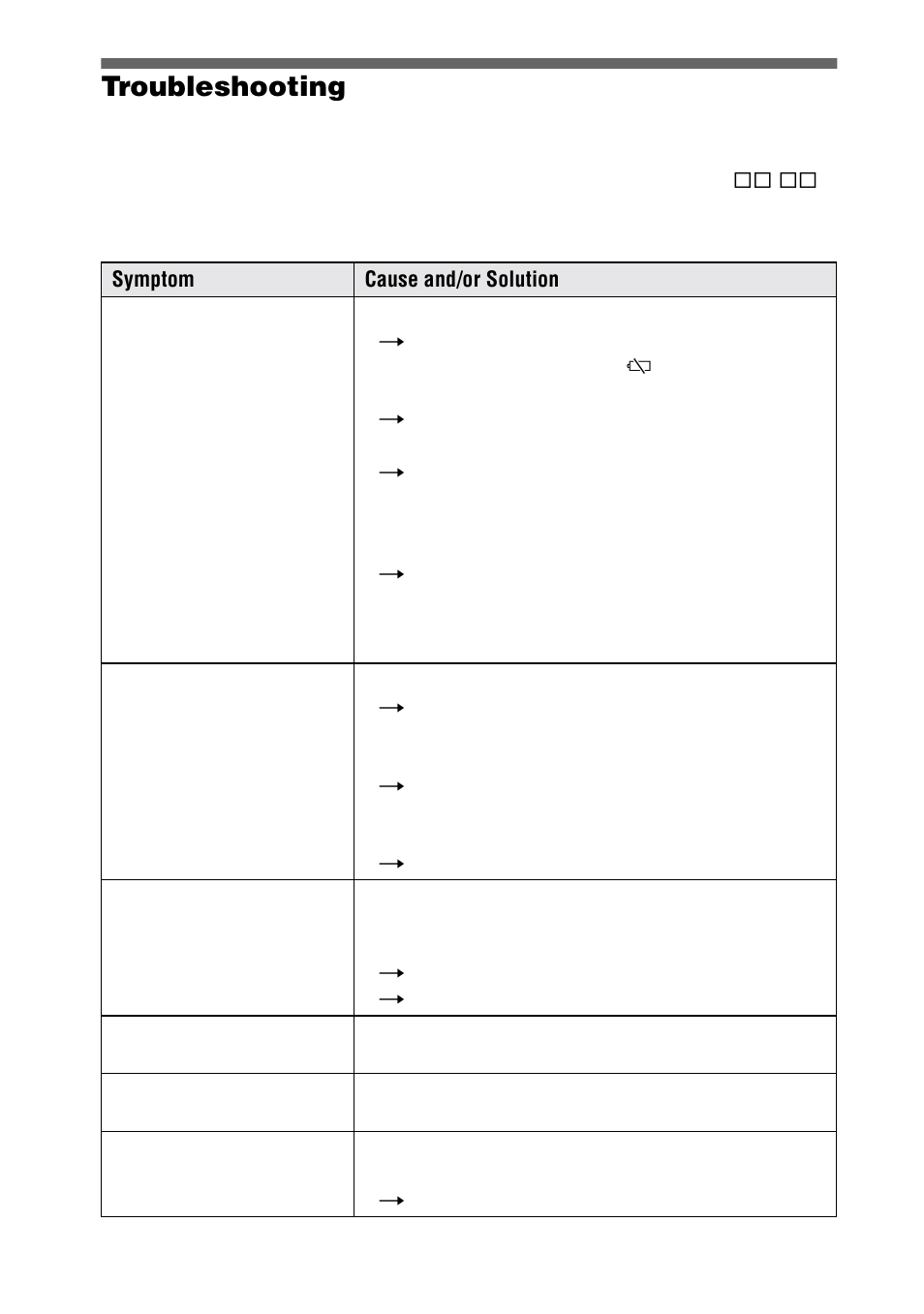 Troubleshooting, 58 troubleshooting | Sony DSC-F505V User Manual | Page 58 / 68