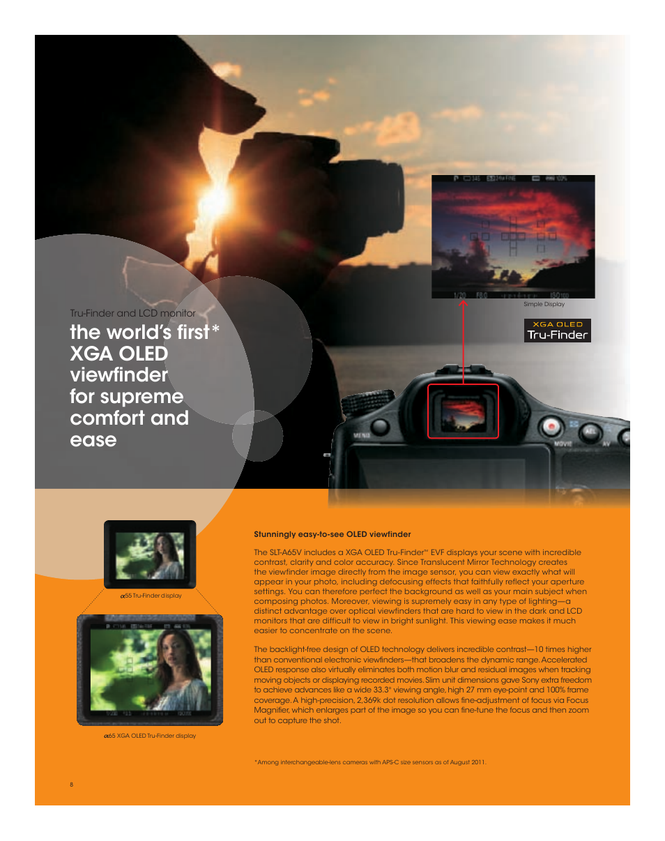 Sony SLT-A65VL User Manual | Page 8 / 20