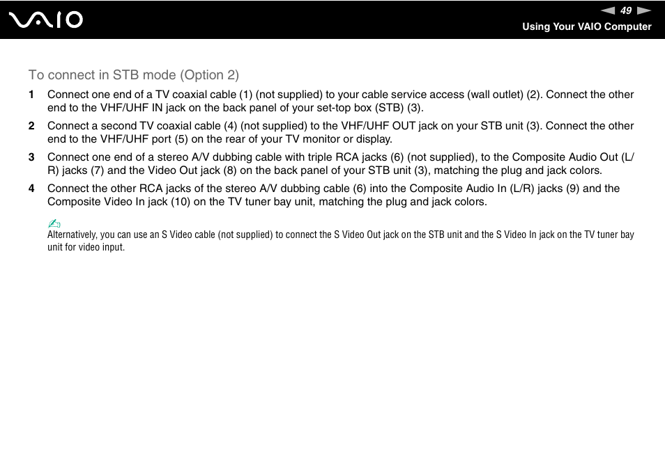 Sony VGN-AX570G User Manual | Page 49 / 237