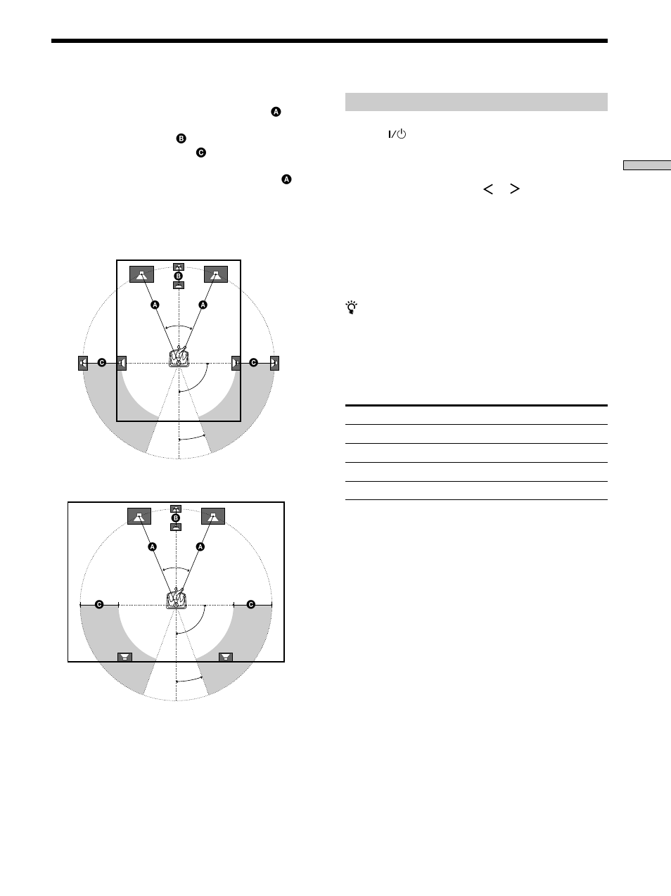 Multi channel surround setup 15, Multi channel surround setup | Sony STR-K502P User Manual | Page 15 / 54